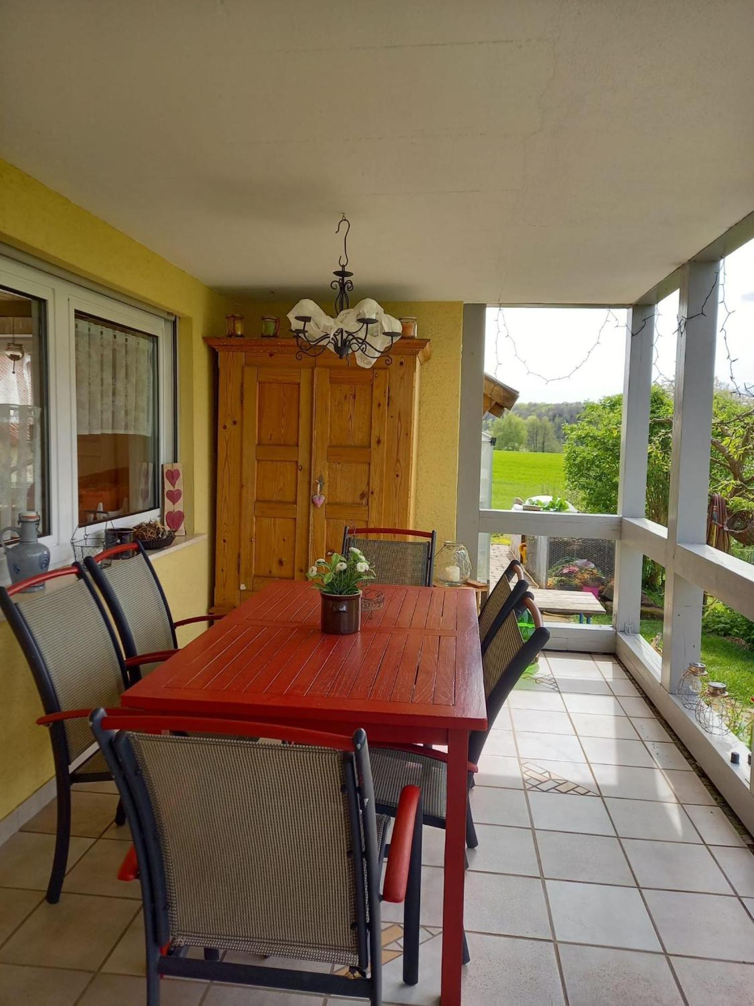 Ferienwohnung Pfadenhauer Pfarrweisach Esterno foto